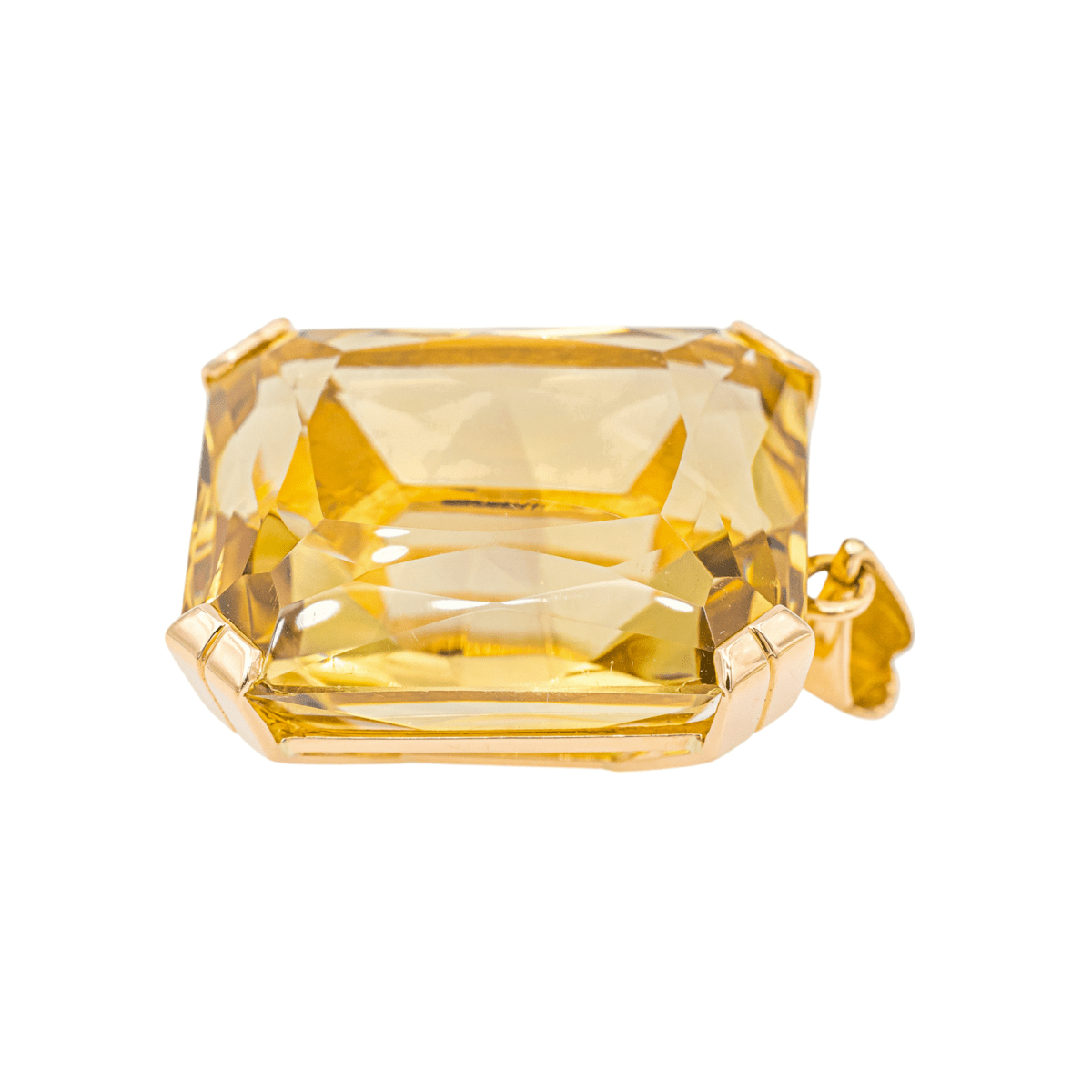 Pendentif en or jaune et citrine - Castafiore