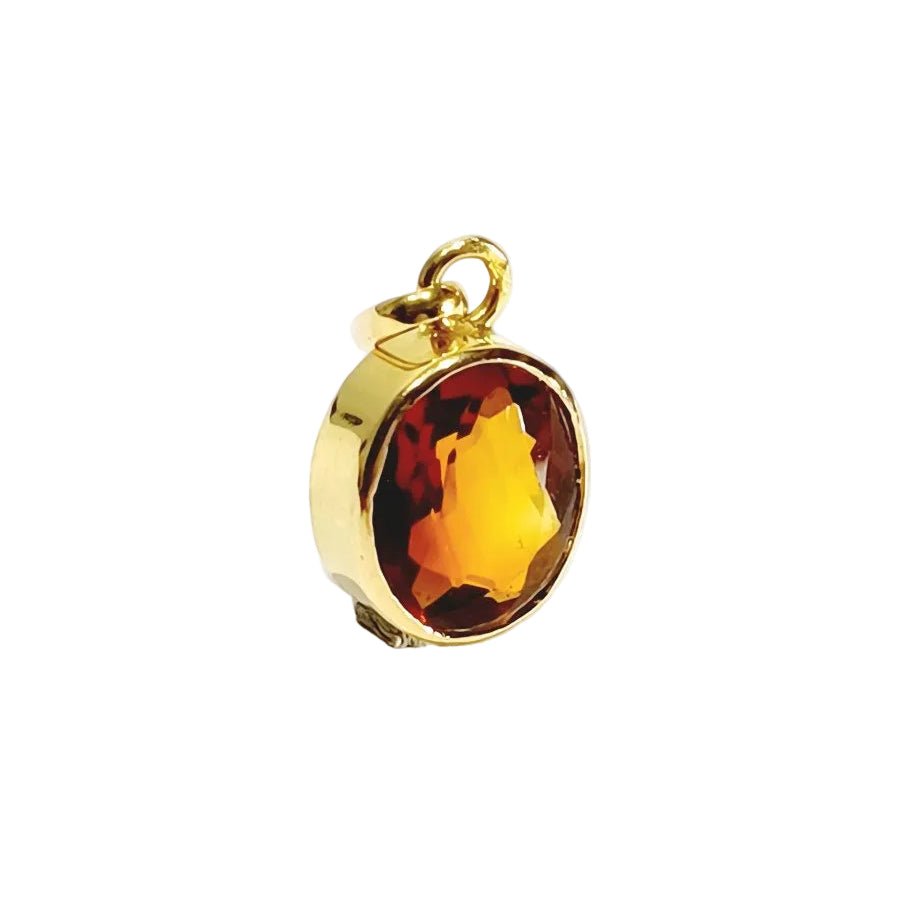 Pendentif en or jaune et citrine - Castafiore