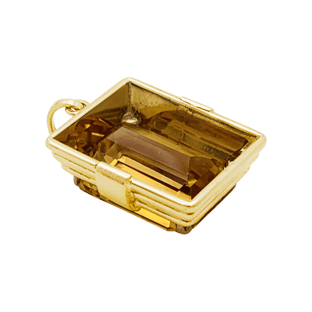 Pendentif en or jaune et citrine - Castafiore