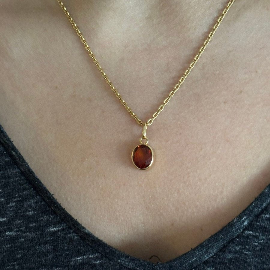 Pendentif en or jaune et citrine - Castafiore