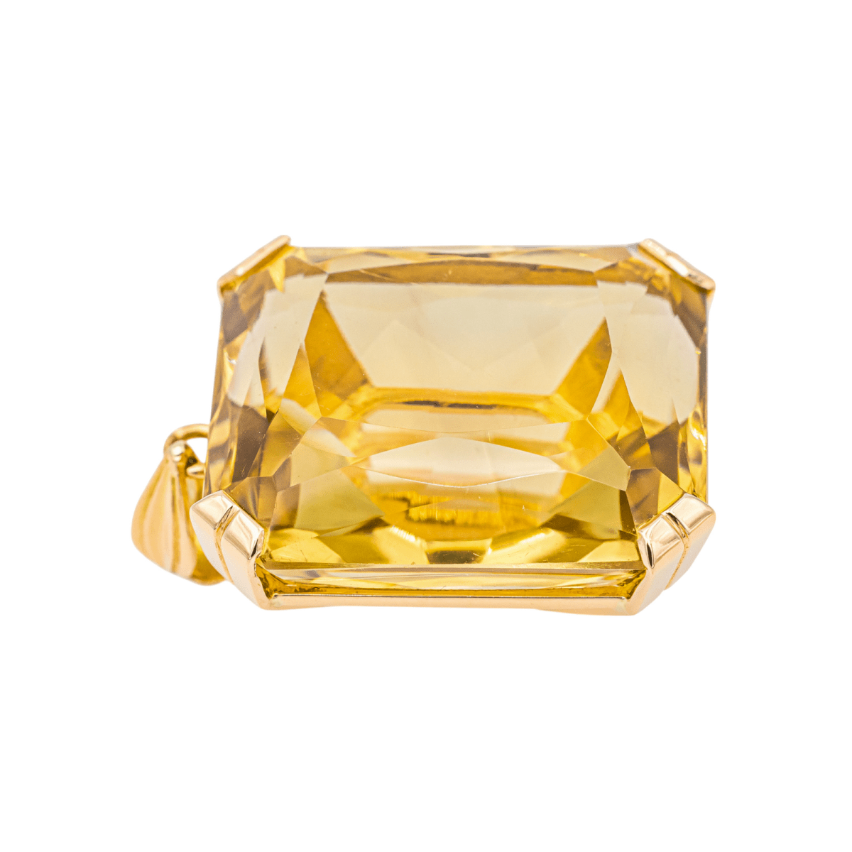 Pendentif en or jaune et citrine - Castafiore