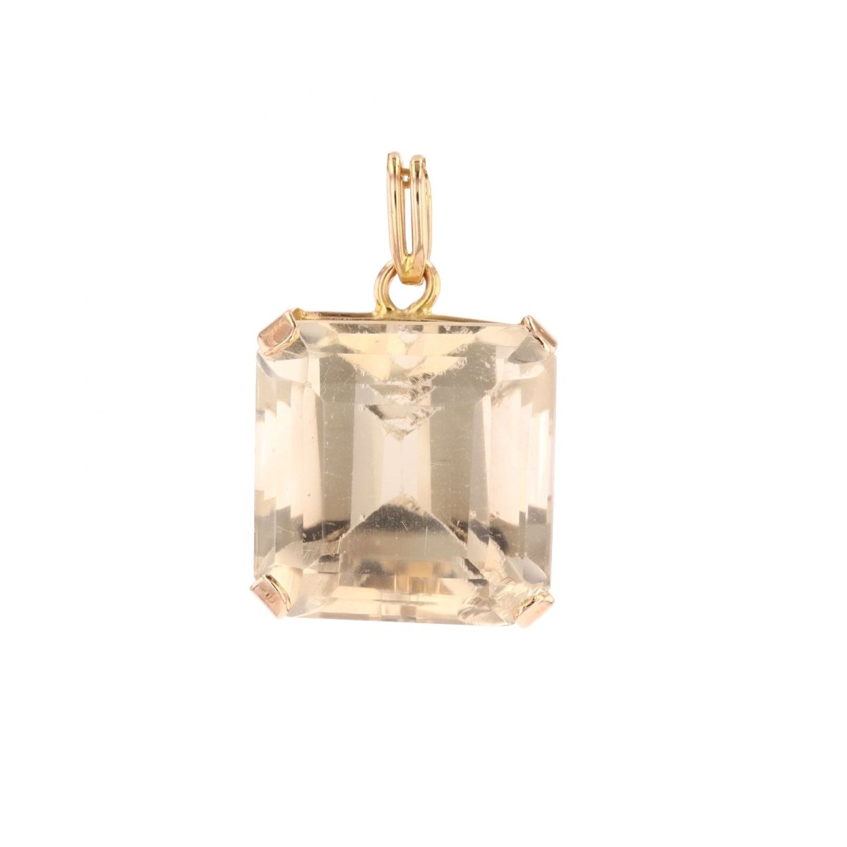 Pendentif en or jaune et citrine - Castafiore