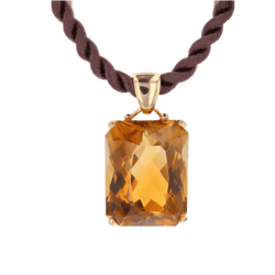 Pendentif en or jaune et citrine - Castafiore