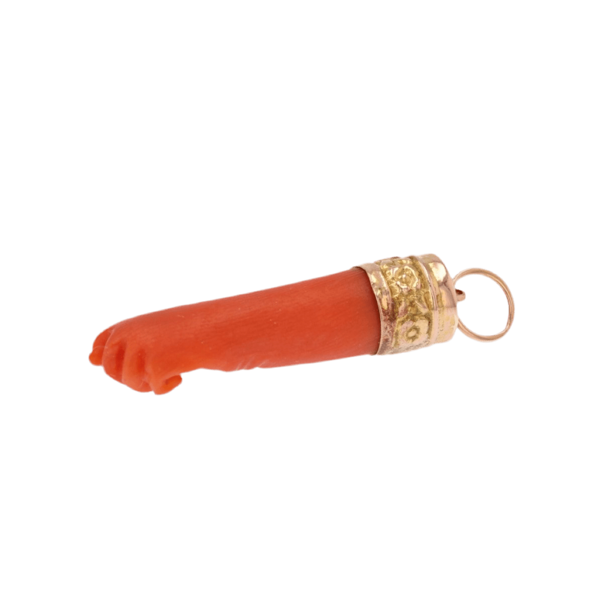 Pendentif en or jaune et corail - Castafiore