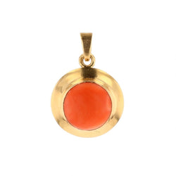 Pendentif en or jaune et corail - Castafiore