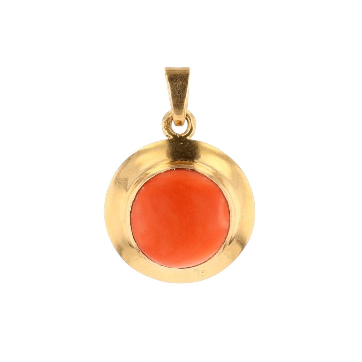 Pendentif en or jaune et corail - Castafiore