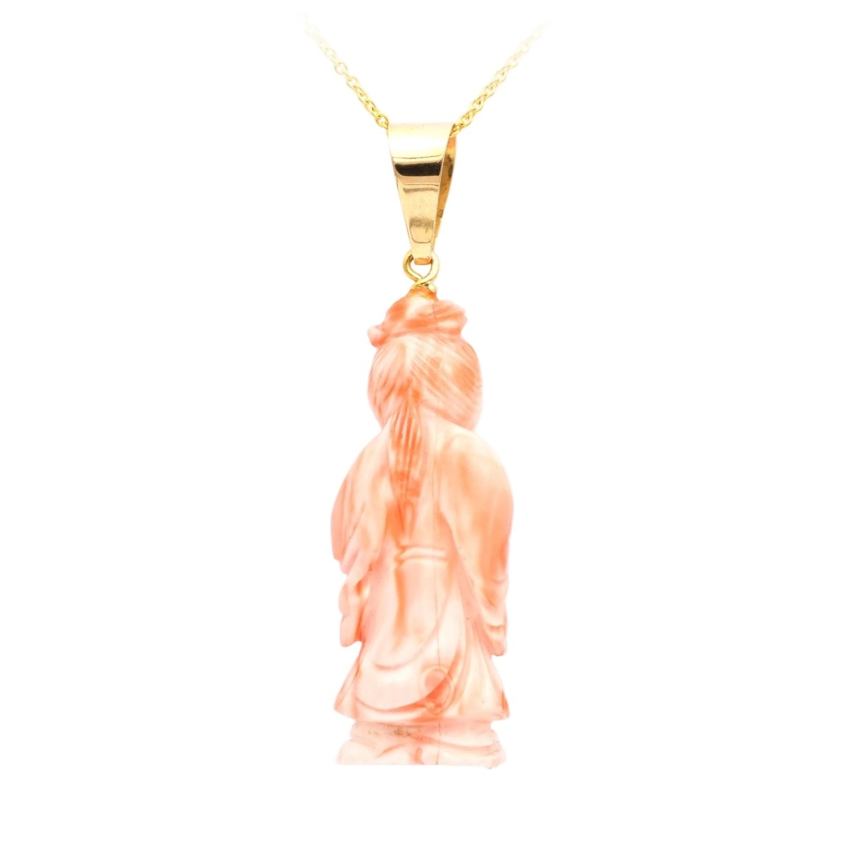 Pendentif en or jaune et corail - Castafiore
