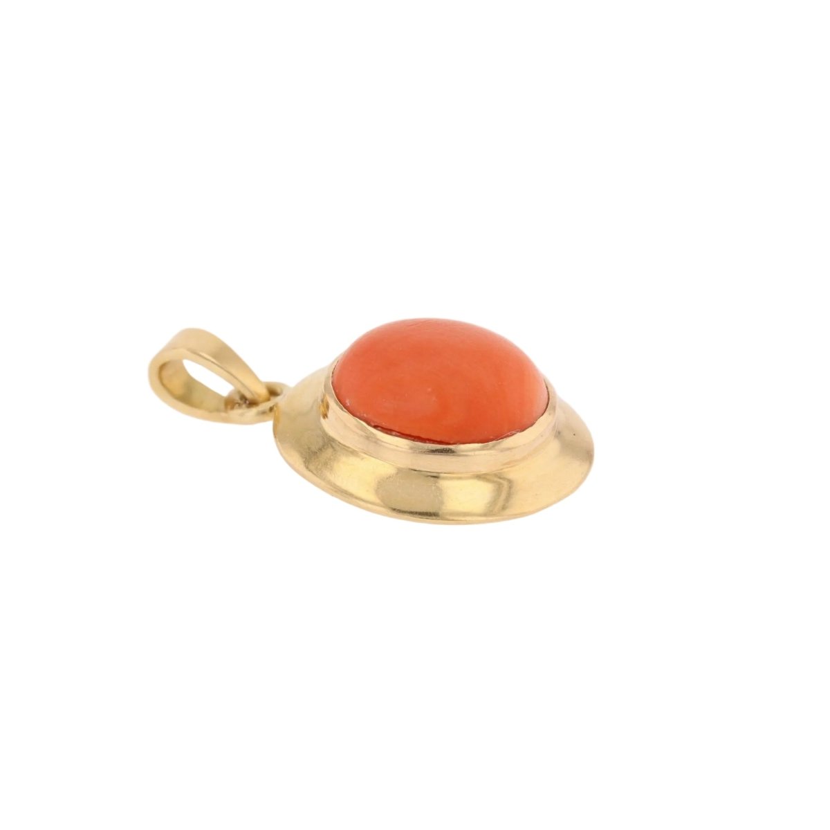 Pendentif en or jaune et corail - Castafiore