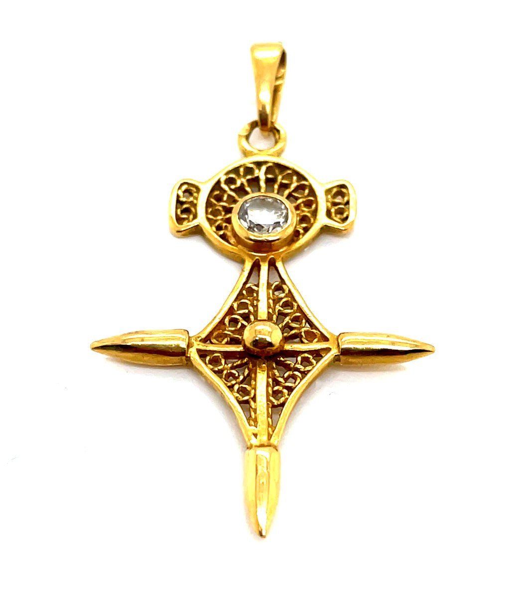 Pendentif en or jaune et diamant - Castafiore