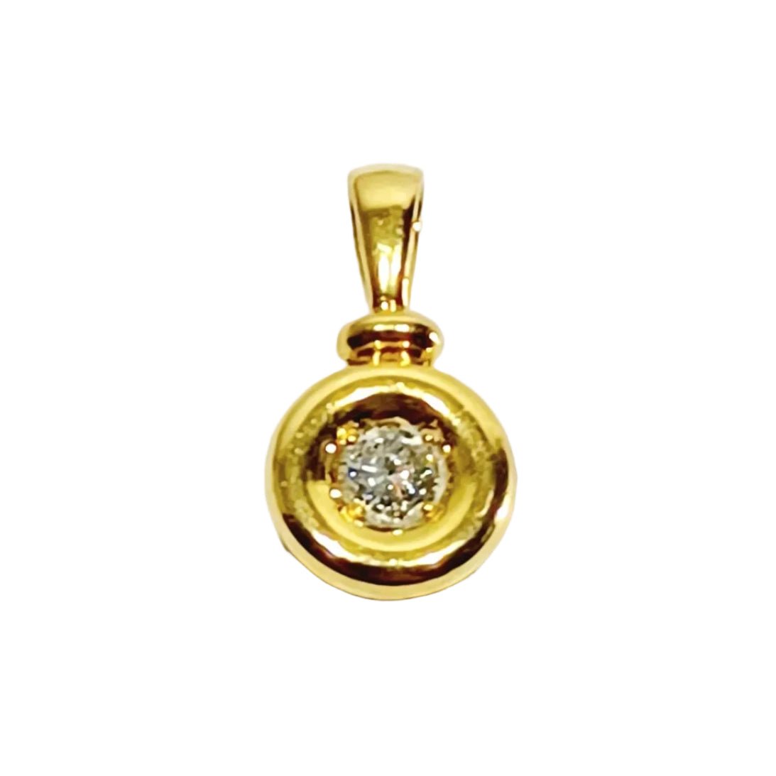 Pendentif en or jaune et diamant - Castafiore
