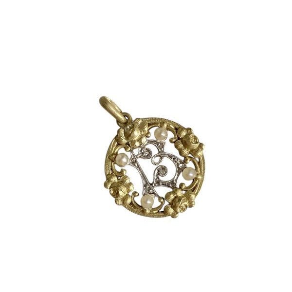 Pendentif en or jaune et diamants - Castafiore