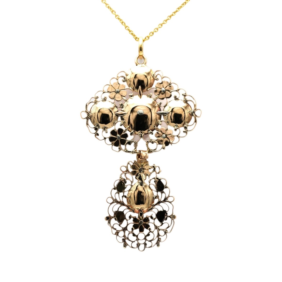 Pendentif en or jaune et diamants - Castafiore