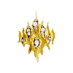 Pendentif en or jaune et diamants - Castafiore