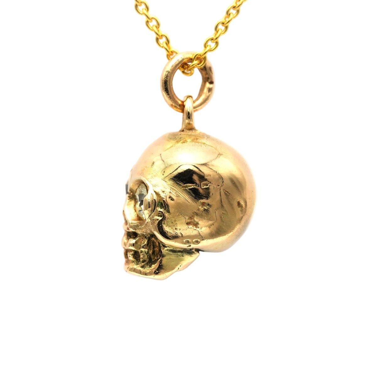 Pendant in yellow gold and diamonds