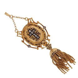 Pendentif en or jaune et diamants - Castafiore