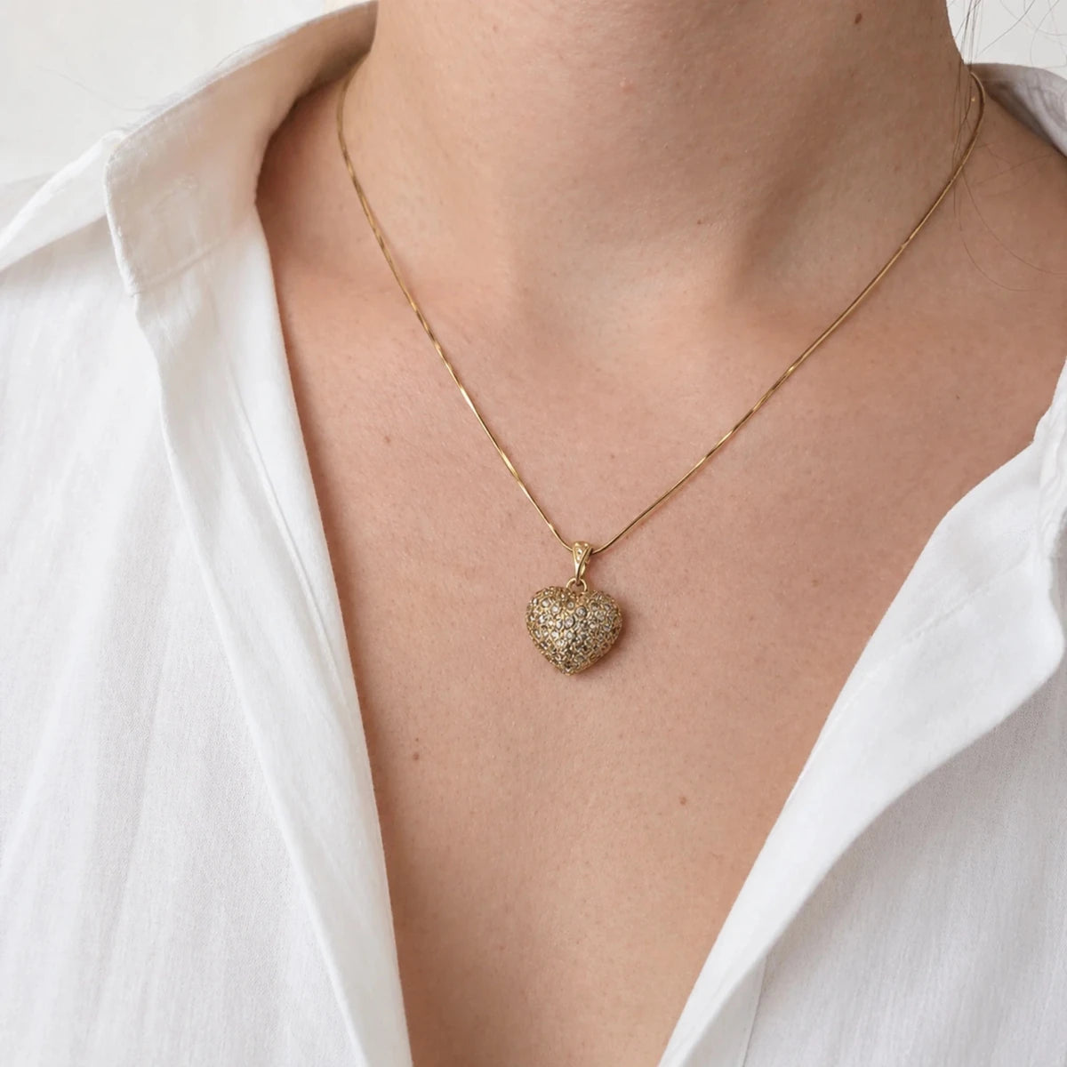 Pendentif en or jaune et diamants - Castafiore