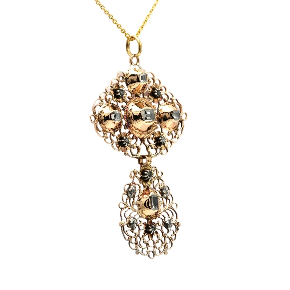 Pendentif en or jaune et diamants - Castafiore