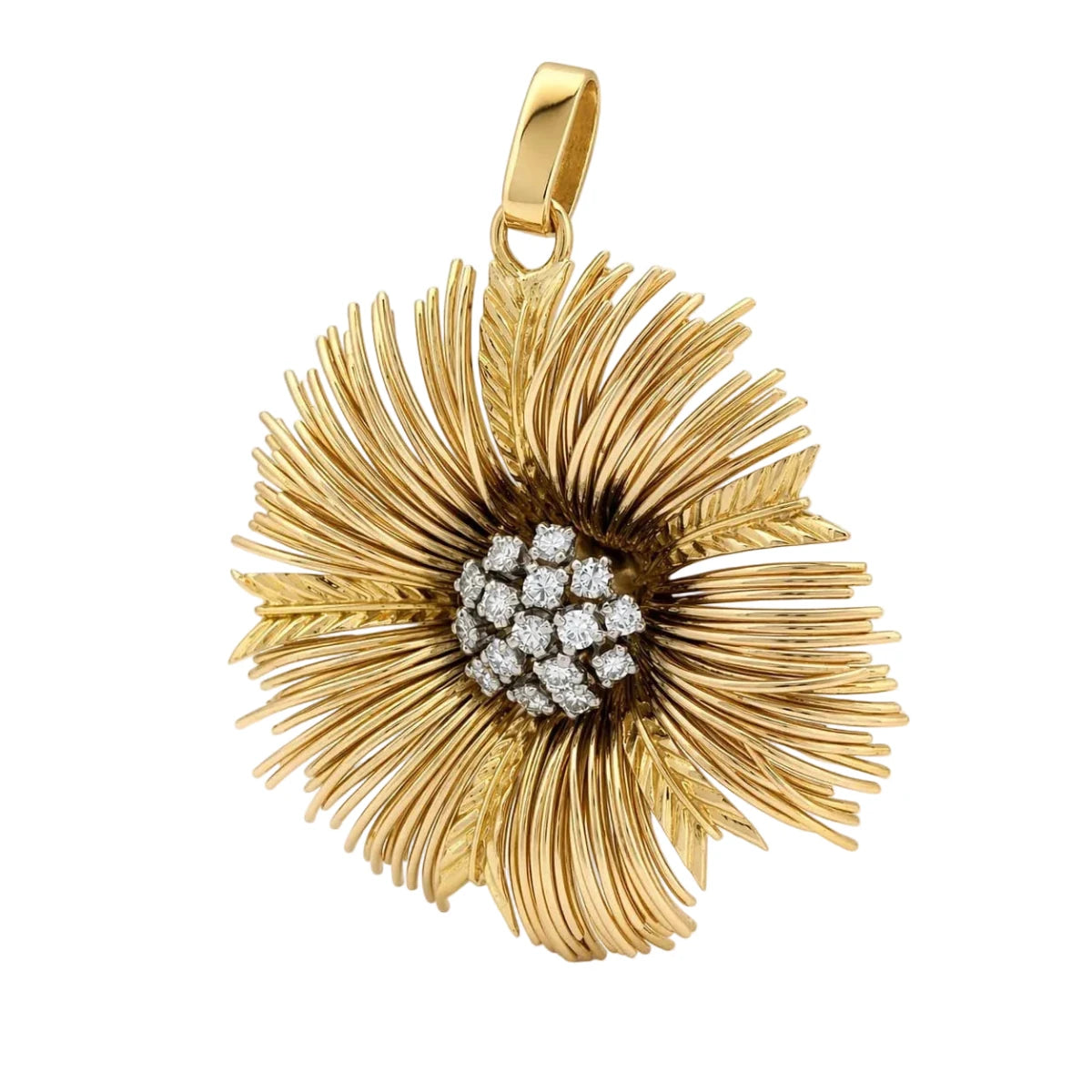 Pendentif en or jaune et diamants - Castafiore