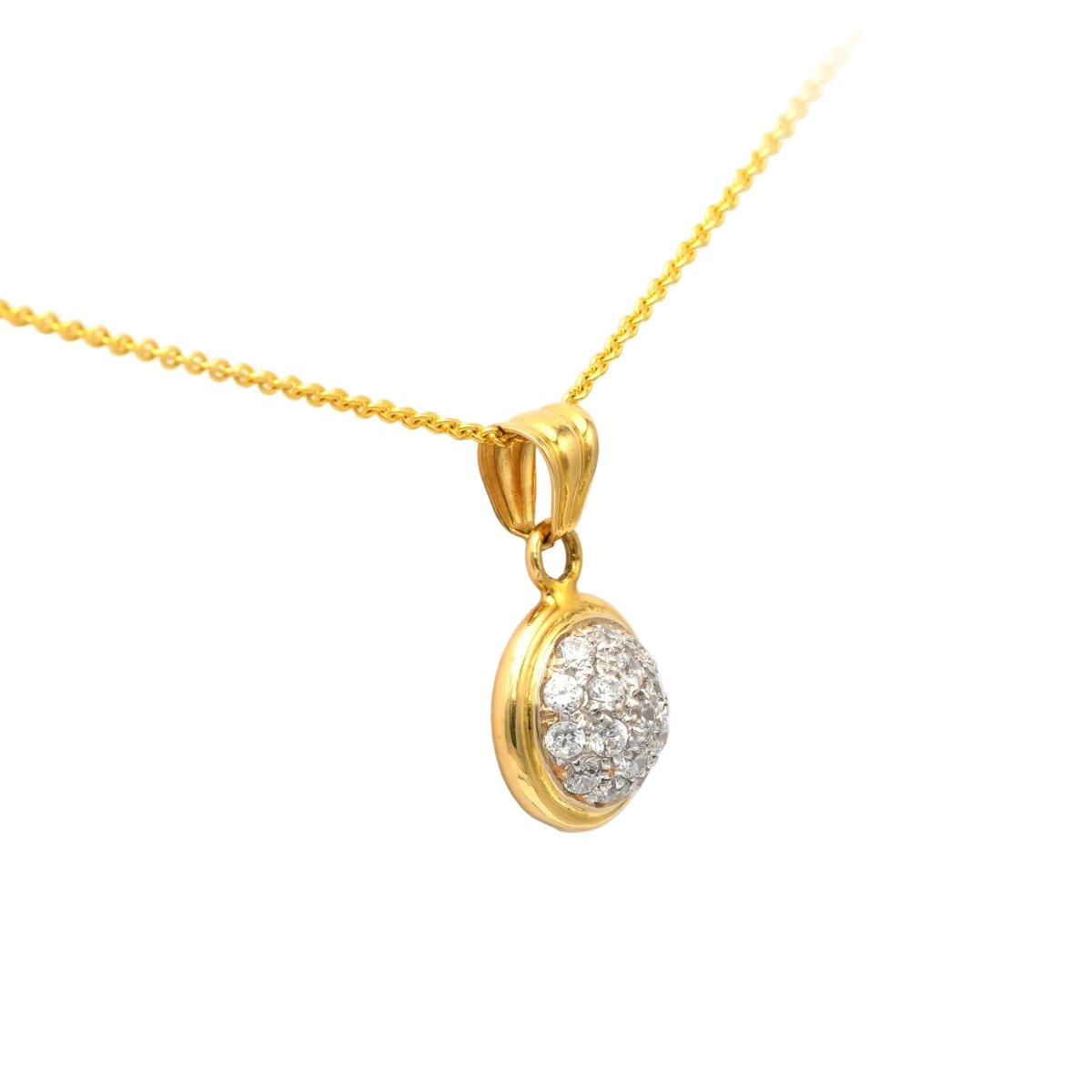 Pendentif en or jaune et diamants - Castafiore