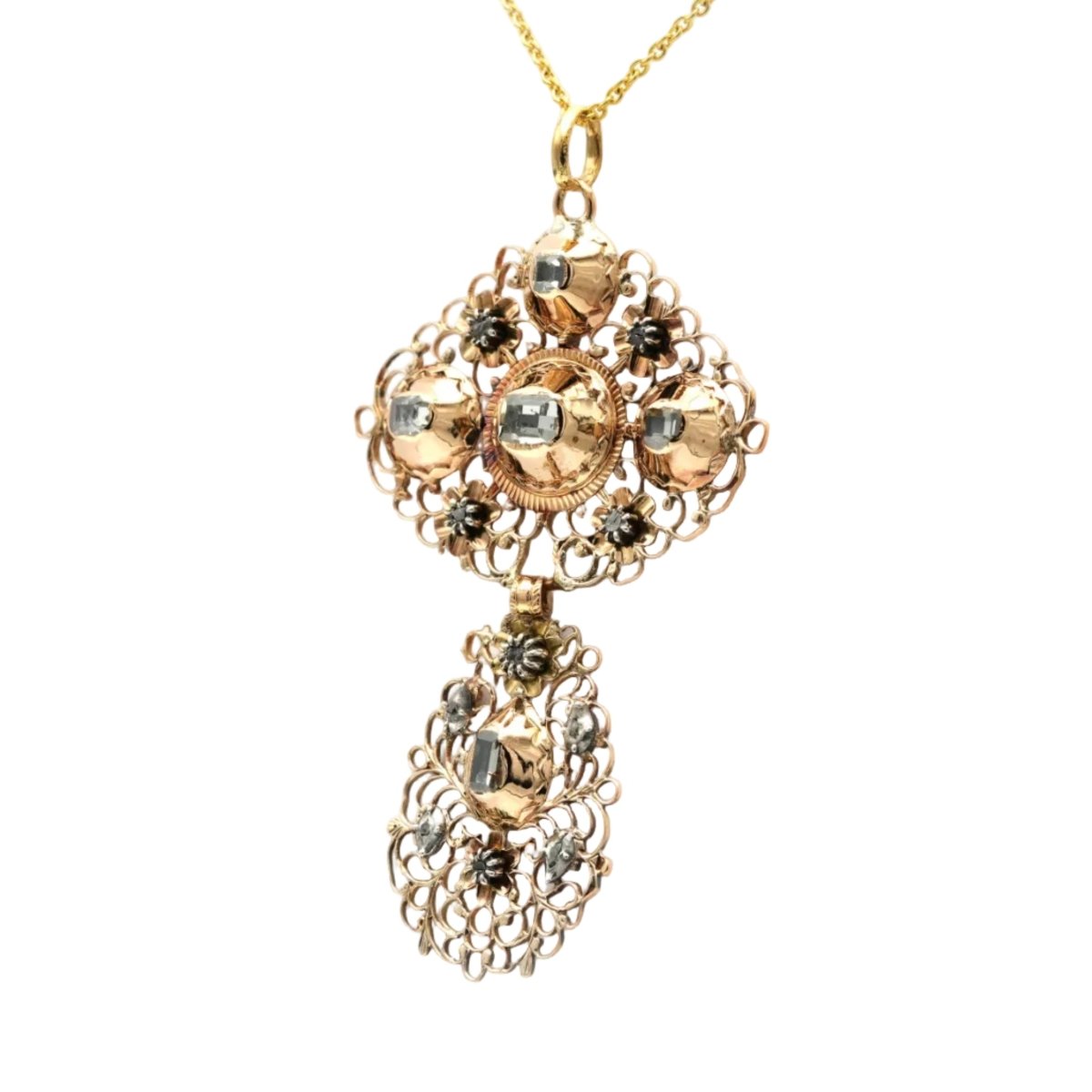 Pendentif en or jaune et diamants - Castafiore