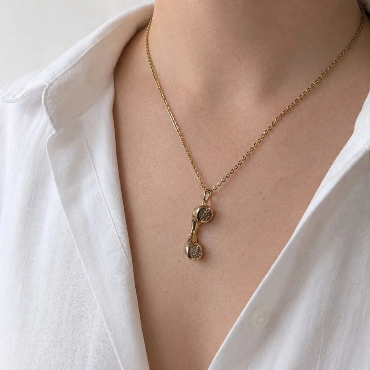 Pendentif en or jaune et diamants - Castafiore