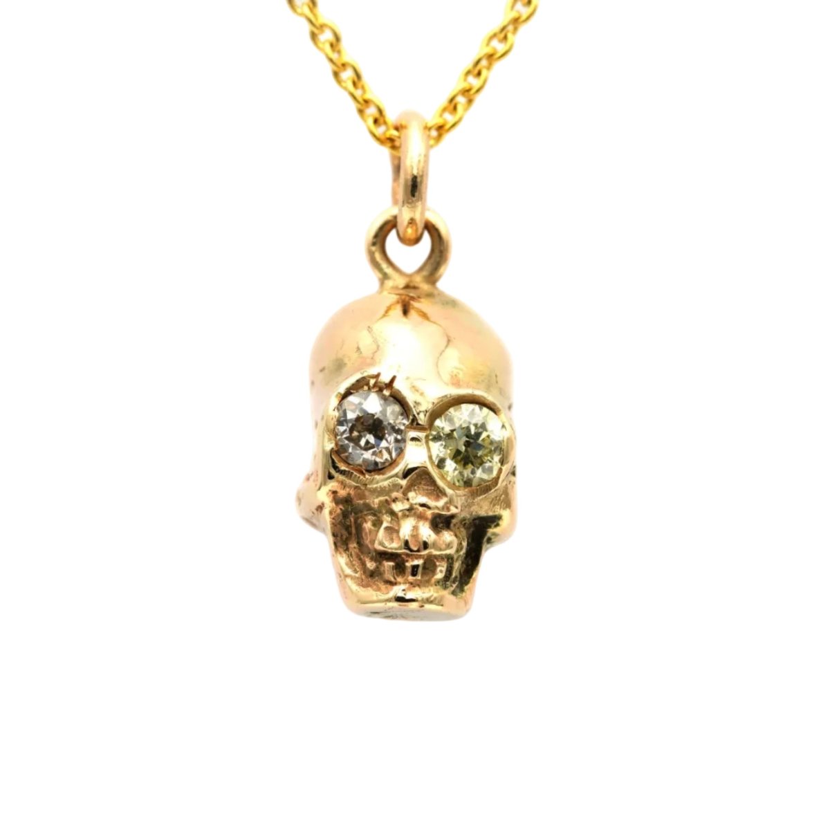 Pendant in yellow gold and diamonds
