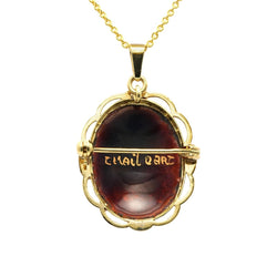 Pendentif en or jaune et émail - Castafiore