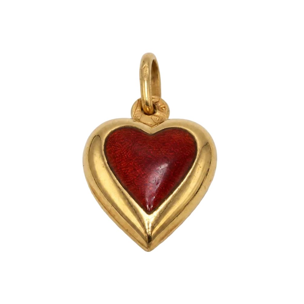 Pendentif en or jaune et émail - Castafiore