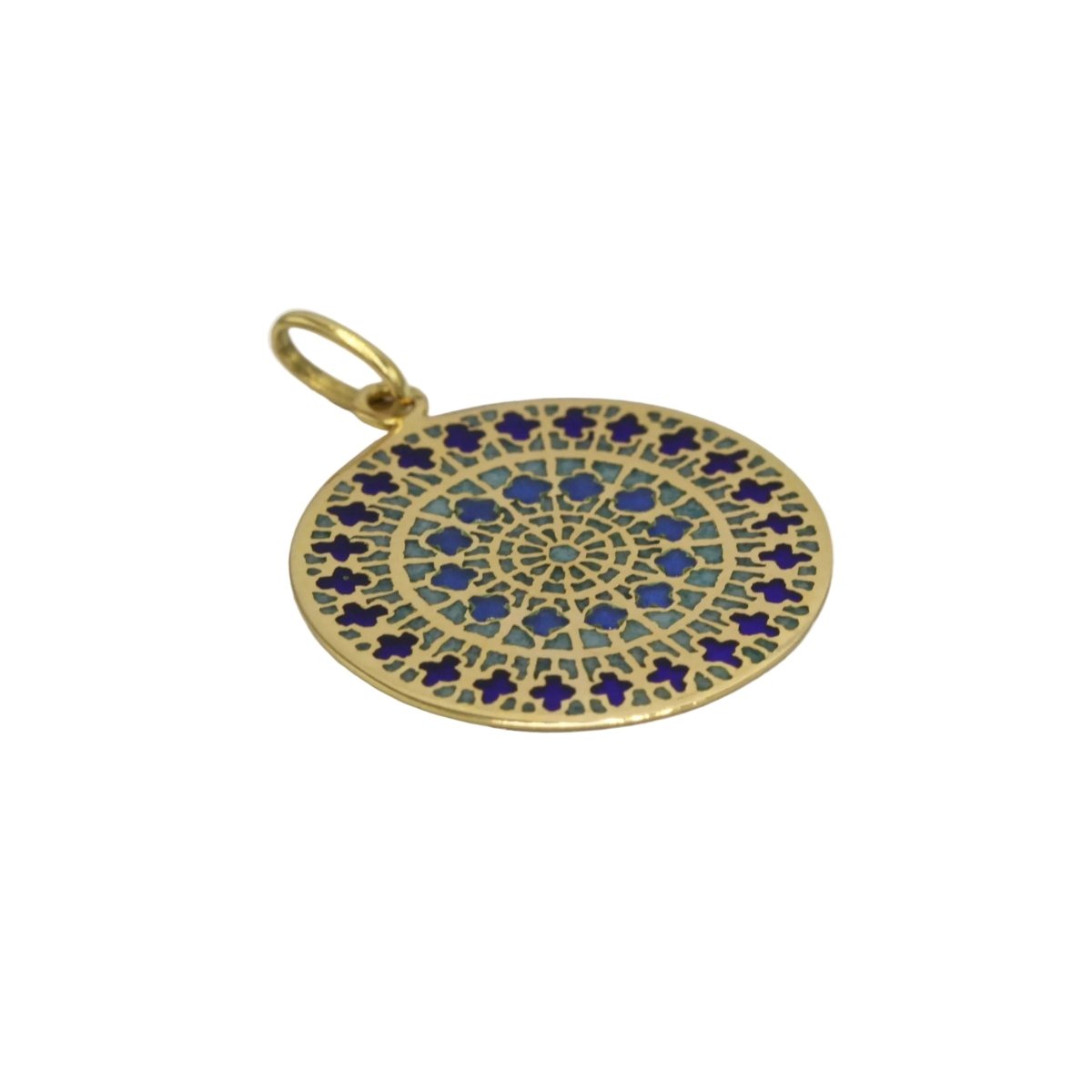 Pendentif en or jaune et émail - Castafiore