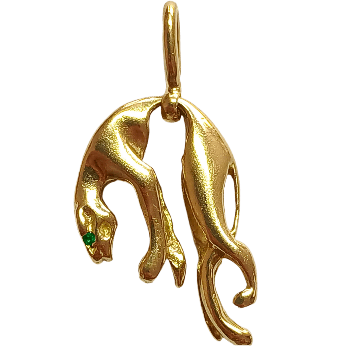 Pendentif en or jaune et émeraude - Castafiore