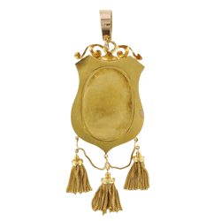 Pendentif en or jaune et émeraude - Castafiore