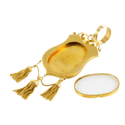 Pendentif en or jaune et émeraude - Castafiore