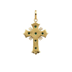 Pendentif en or jaune et émeraudes - Castafiore