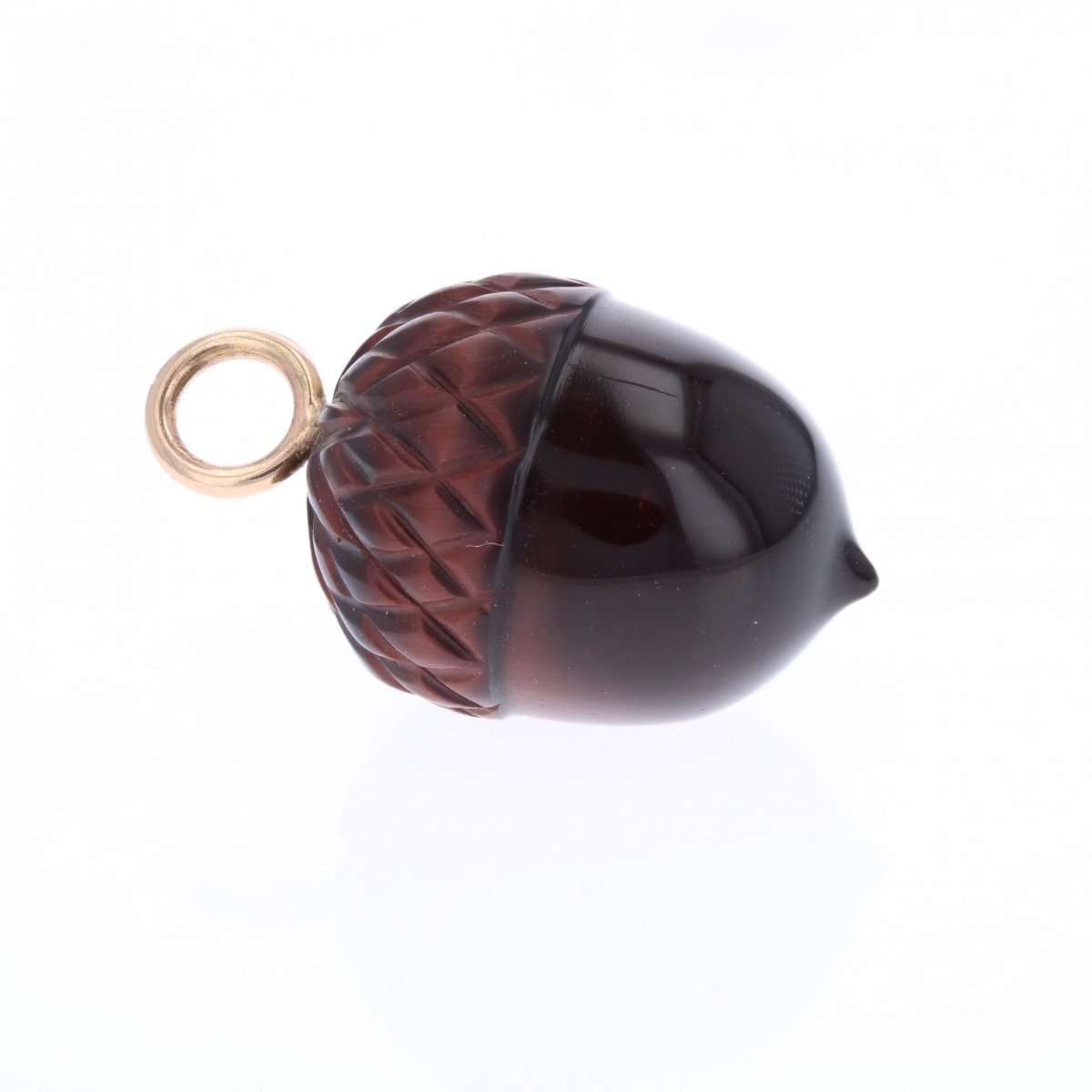 Pendentif en or jaune et oeil de tigre - Castafiore