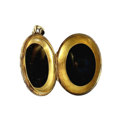 Pendentif en or jaune et onyx - Castafiore