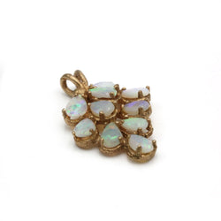 Pendentif en or jaune et opales - Castafiore