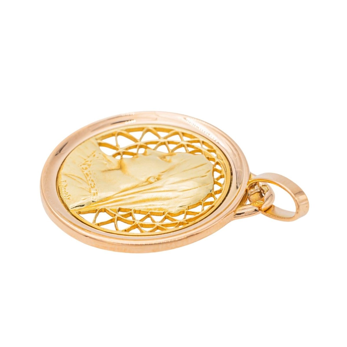 Religious Pendant Yellow gold