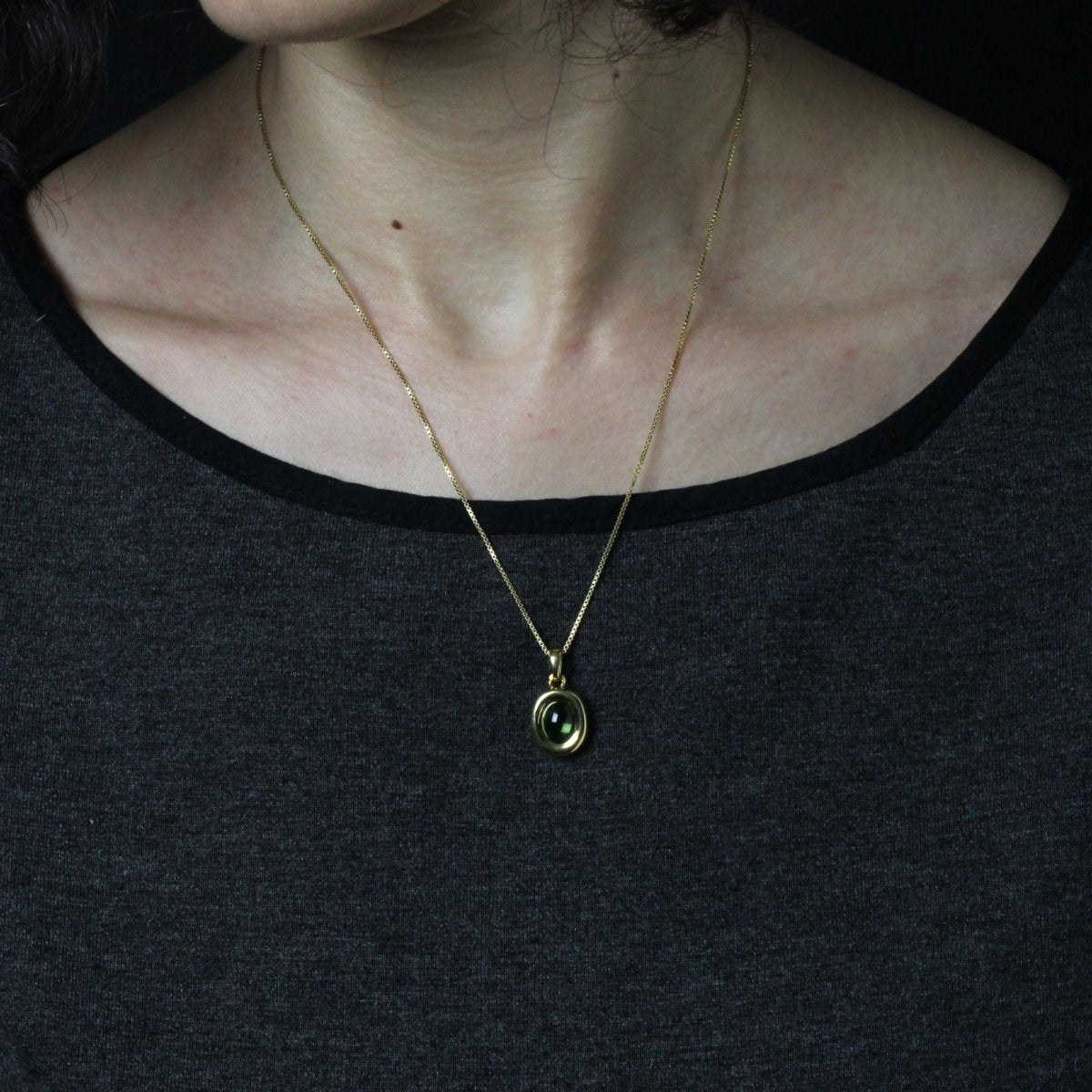 Pendentif en or jaune et péridot - Castafiore