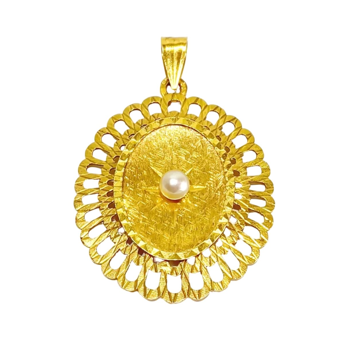 Pendentif en or jaune et perle - Castafiore
