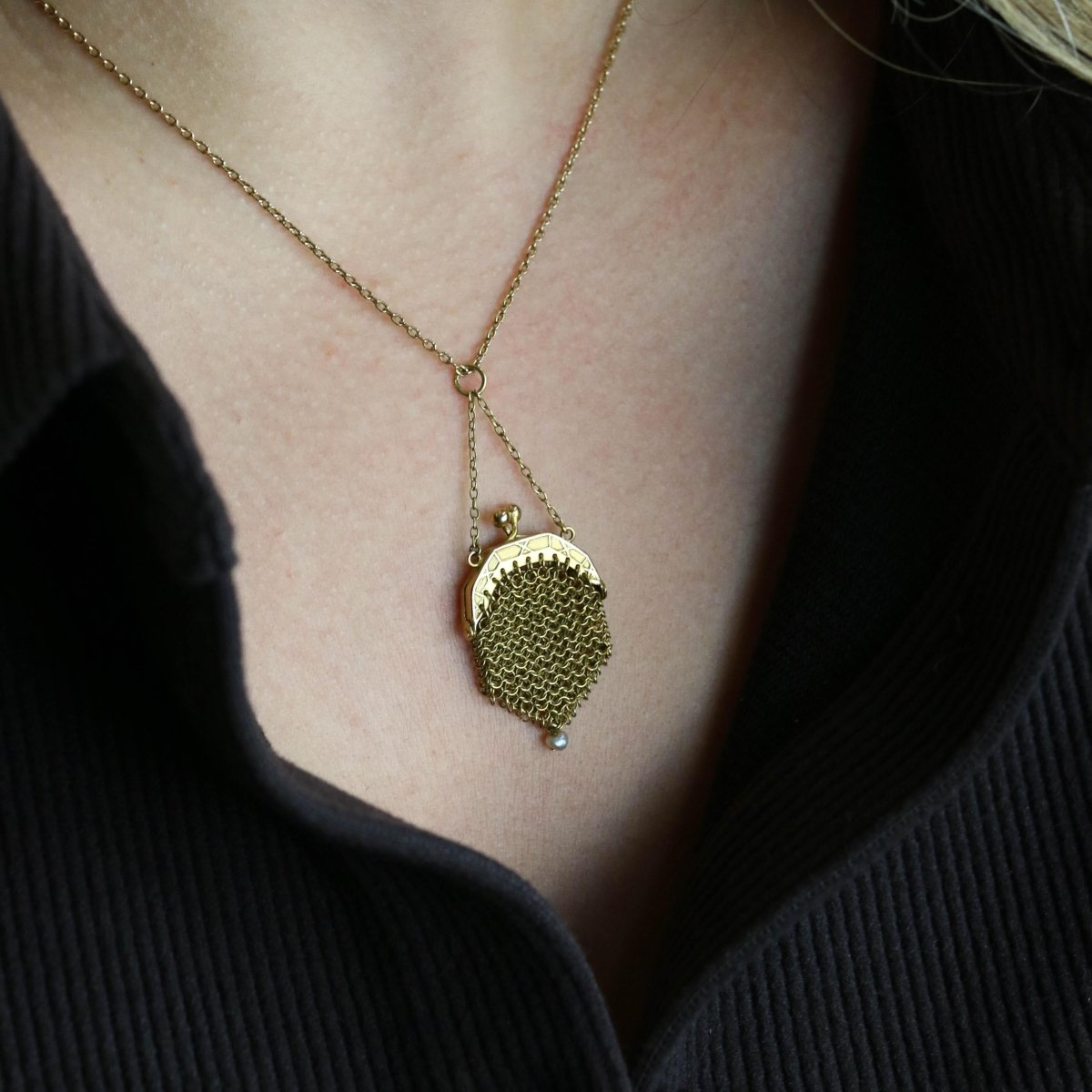 Pendentif en or jaune et perle - Castafiore