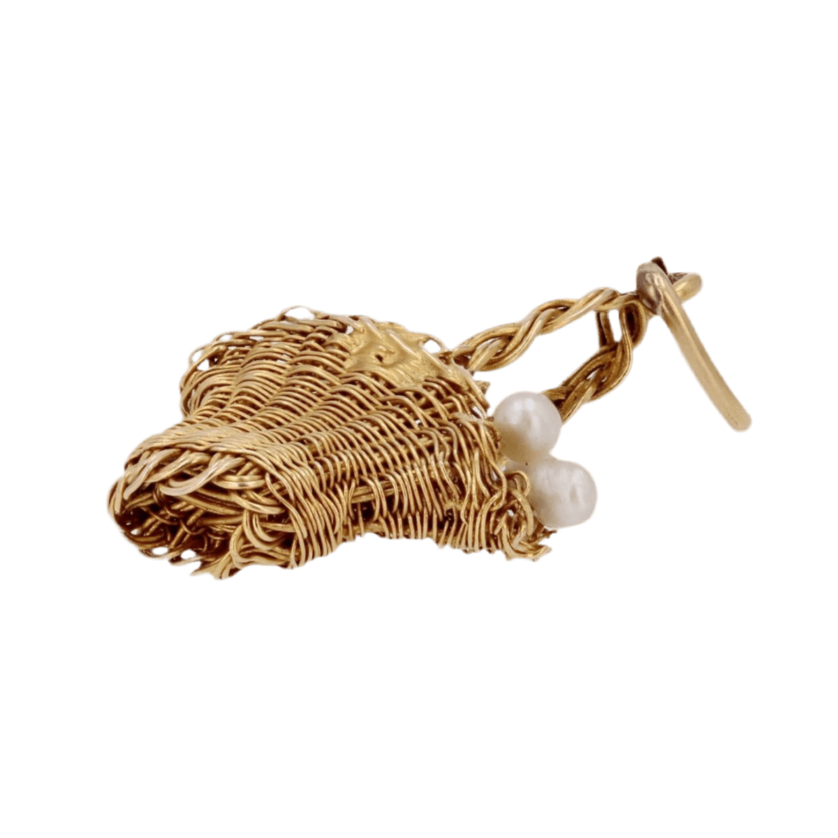 Pendentif en or jaune et perles - Castafiore