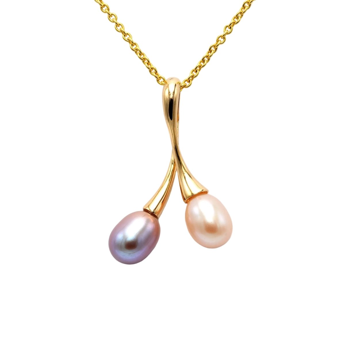 Pendentif en or jaune et perles - Castafiore