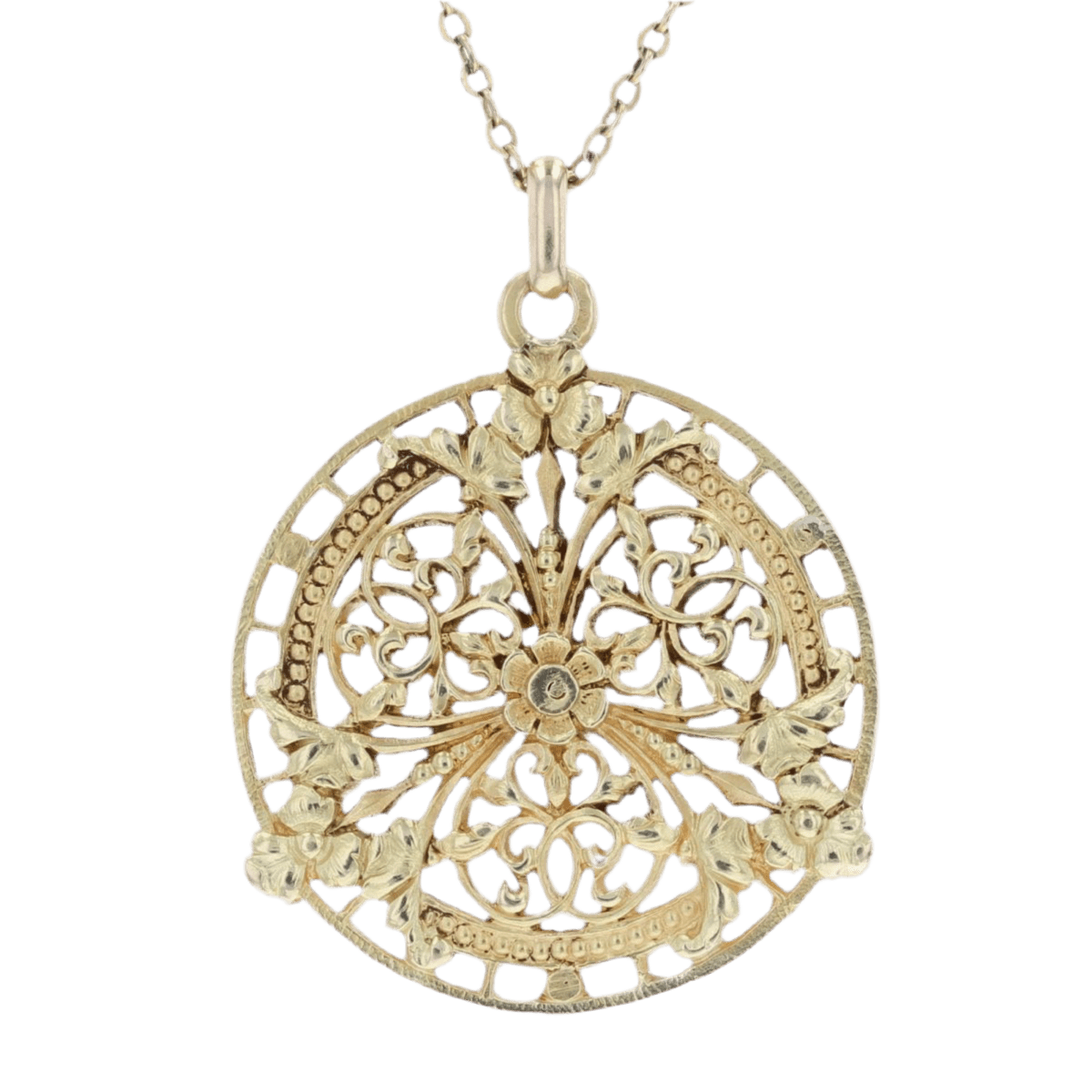 Pendentif en or jaune et perles - Castafiore