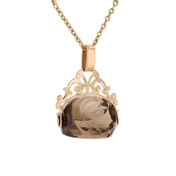 Pendentif en or jaune et quartz - Castafiore