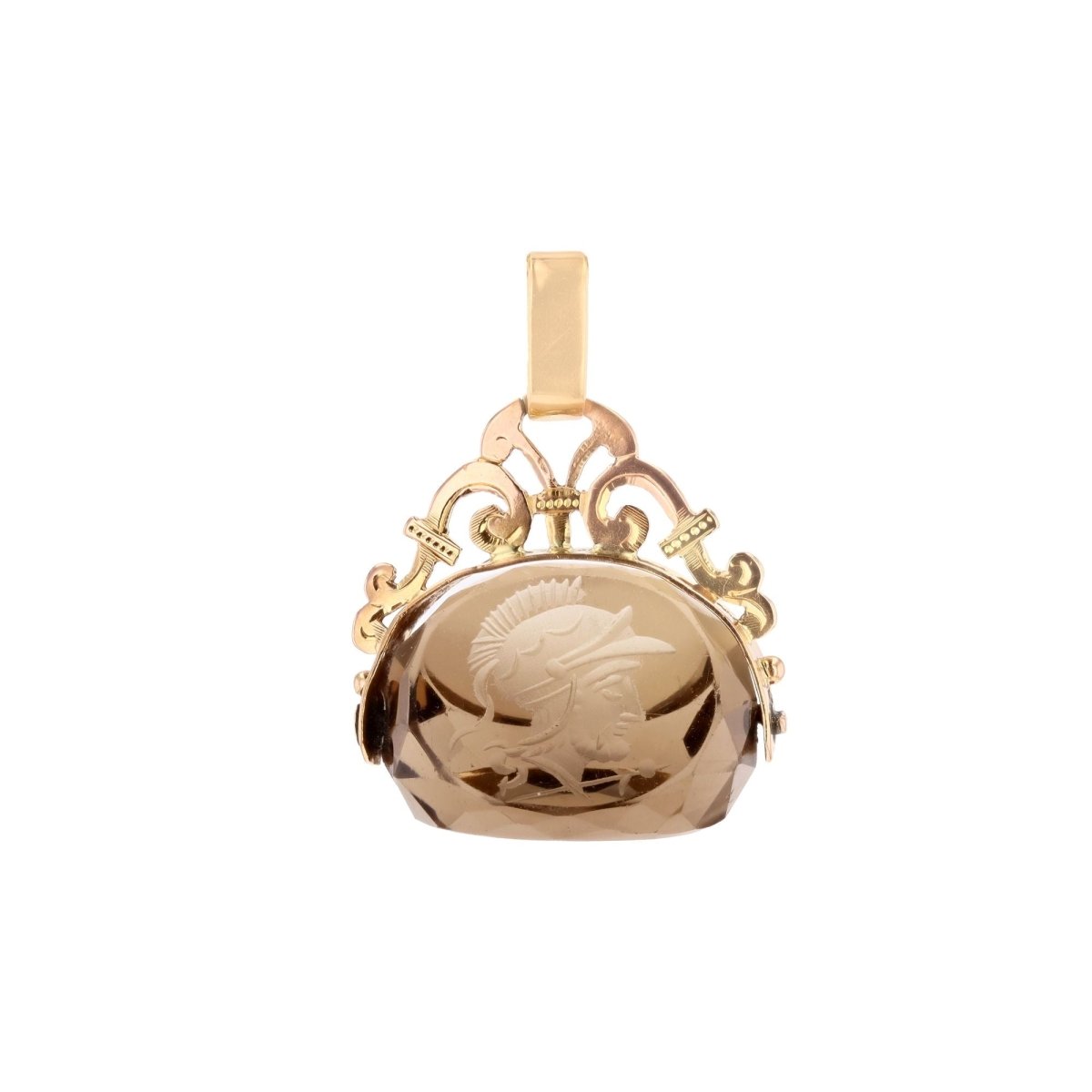 Pendentif en or jaune et quartz - Castafiore
