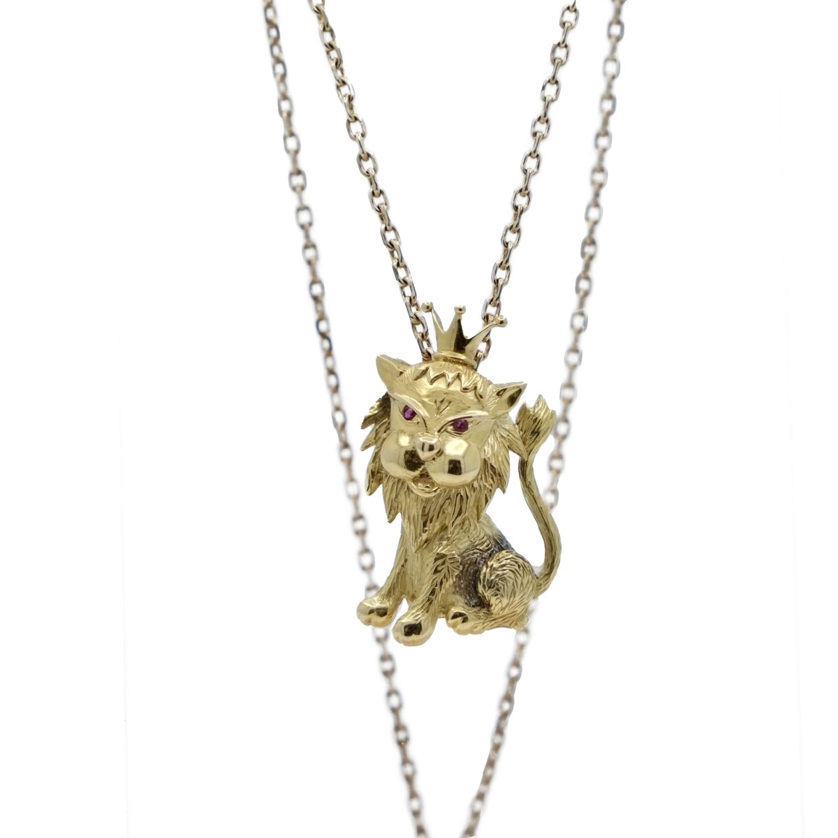 Pendentif en or jaune et rubis - Castafiore