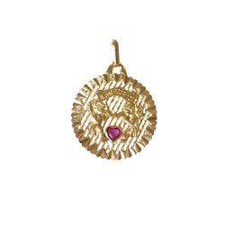 Pendentif en or jaune et rubis - Castafiore