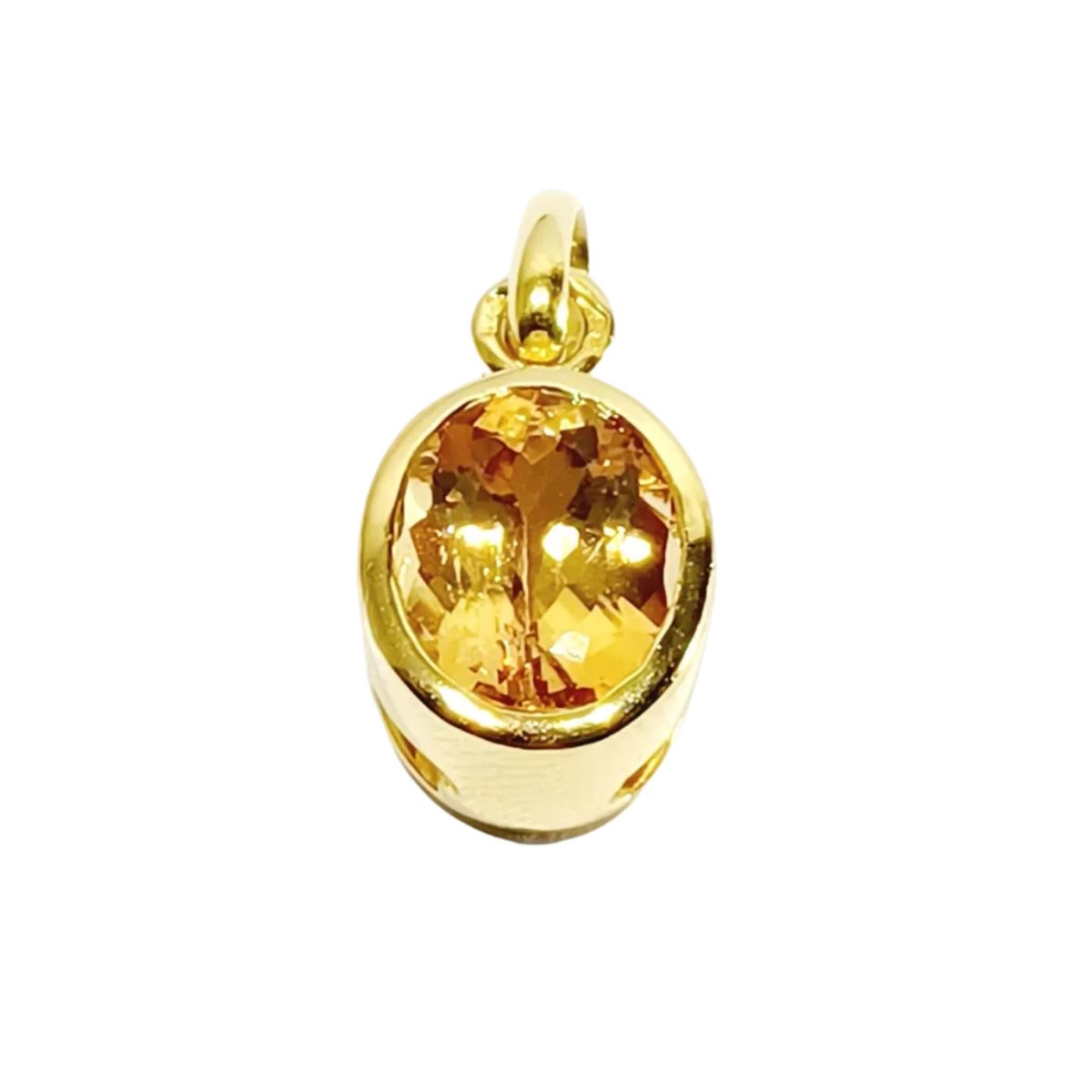 Pendentif en or jaune et topaze - Castafiore