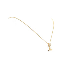 Pendentif en or jaune, nacre et diamants - Castafiore