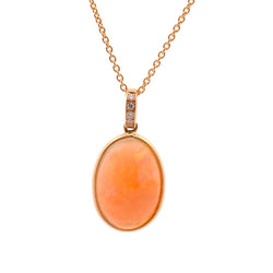 Pendentif en or jaune, opale et diamants - Castafiore